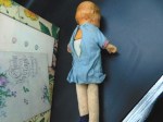 antique compo doll blue bk